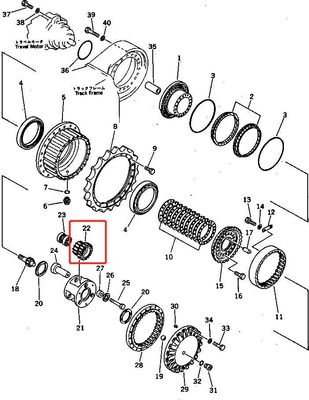 PC300-3 207-27-00040 ПЛАНЕТАРНЫЕ ГРЕДАРИИ 2072700040 PC300-3 Части коробки передач